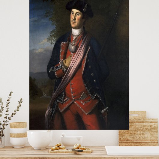 Charles Willson Peale / George Washington - 1772 / Poster (Keuken)