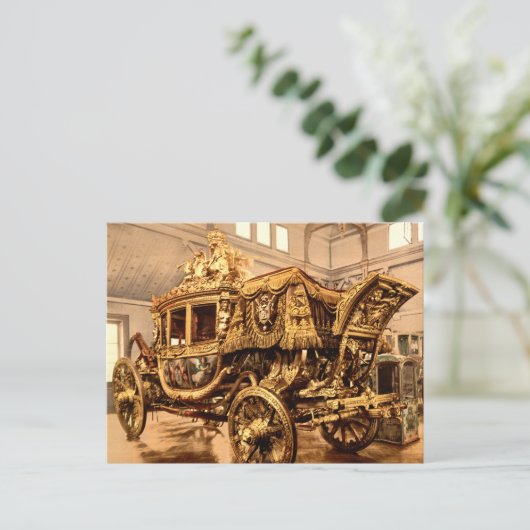 Charles X Carriage, Versailles, Frankrijk Briefkaart (Staand voorkant)