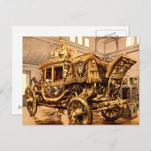 Charles X Carriage, Versailles, Frankrijk Briefkaart (Voorkant / Achterkant)