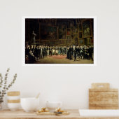 Charles X presenteert prijzen aan de kunstenaars o Poster (Keuken)