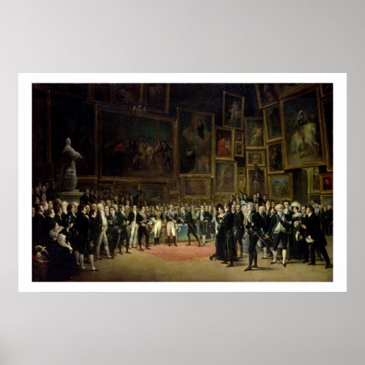 Charles X presenteert prijzen aan de kunstenaars o Poster (Voorkant)