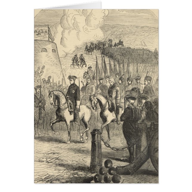 Charles XII van Zweden die Kopenhagen binnenkomt (Voorkant)