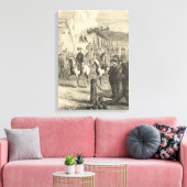 Charles XII van Zweden die Kopenhagen binnenkomt Canvas Afdruk (Insitu (Woonkamer))