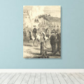 Charles XII van Zweden die Kopenhagen binnenkomt Canvas Afdruk (Insitu (Houten vloer))