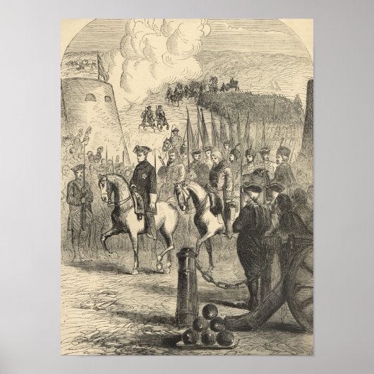 Charles XII van Zweden die Kopenhagen binnenkomt Poster (Voorkant)