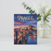 Charlesbrug Tsjechië Briefkaart (Staand voorkant)