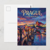Charlesbrug Tsjechië Briefkaart (Voorkant / Achterkant)