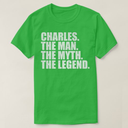 CharlesCharles Naam Charles voornaam T-shirt (Design voorkant)
