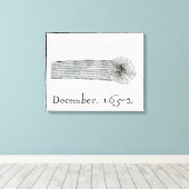 Charles's Comet, december 1652 Canvas Afdruk (Insitu (Houten vloer))
