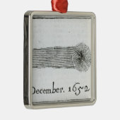 Charles's Comet, december 1652 Metalen Ornament (Rechts)