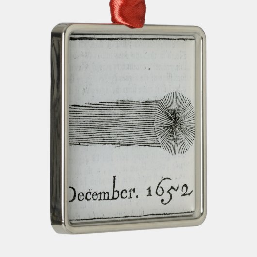 Charles's Comet, december 1652 Metalen Ornament (Rechts)