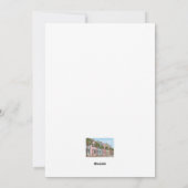 Charleston ananas fontein Waterverf zonsondergang Feestdagenkaart (Achterkant)