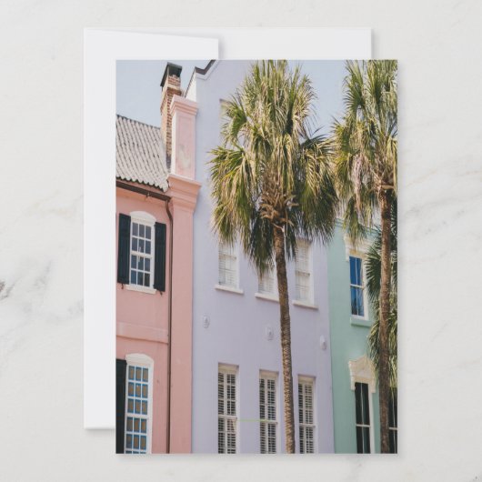 Charleston Bachelorette Bash Uitnodiging (Achterkant)