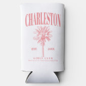 Charleston Bachelorette Custom Luxe Sociale Club Seltzer Blikjeskoeler (Voorkant)