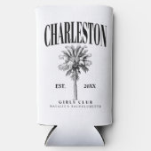 Charleston Bachelorette Custom Luxe Sociale Club Seltzer Blikjeskoeler (Voorkant)