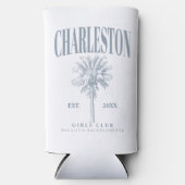 Charleston Bachelorette Custom Luxe Sociale Club Seltzer Blikjeskoeler (Voorkant)