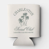Charleston Bachelorette Palm Tree Social Club Blikjeskoeler (Achterkant)