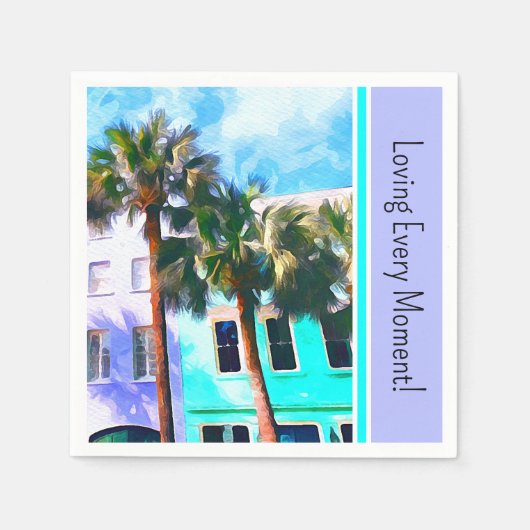 Charleston Bachelorette Party Papier servet (Voorkant)