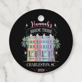 Charleston Bachelorette Party T-shirt Bedankjes Labels