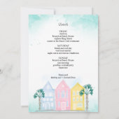 Charleston Bachelorette Weekend Itinerary Palm Kaart (Achterkant)