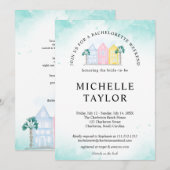 Charleston Bachelorette Weekend Itinerary Palm Kaart (Voorkant / Achterkant)