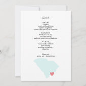 Charleston Bachelorette Weekend Kaart (Achterkant)