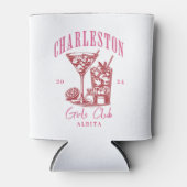 Charleston Bachelorette Weekend Roze Blikjeskoeler (Voorkant)