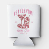 Charleston Bachelorette Weekend Roze Blikjeskoeler (Achterkant)