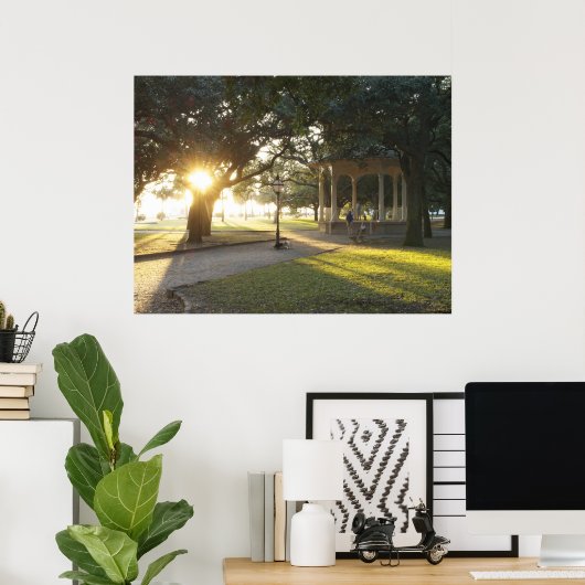 Charleston Battery Gazebo Poster (Thuiskantoor)