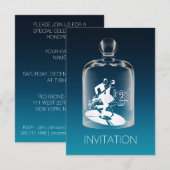 Charleston Birthday Vip Aquatic Ombre Kaart (Voorkant / Achterkant)