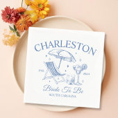 Charleston Blue Bachelorette bruid om feest te zij Servet