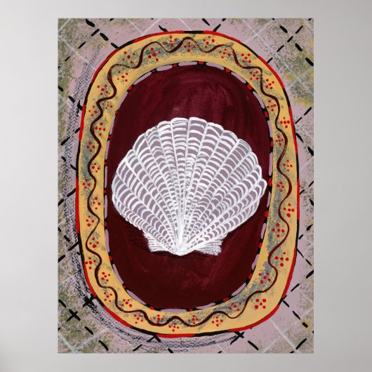 Charleston Boerderij Shell Print Wall Hanging (Voorkant)