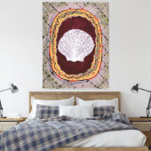 Charleston Boerderij Shell Print Wall Hanging (Insitu (Slaapkamer))