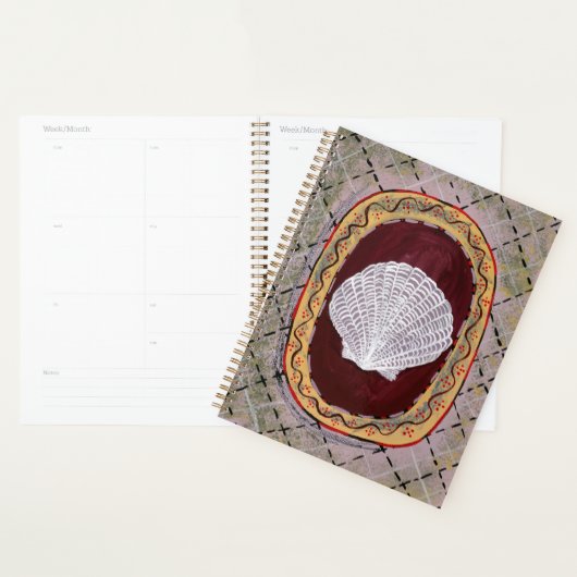 Charleston Boerderij Shell Print Wall Hanging Planner (Display)