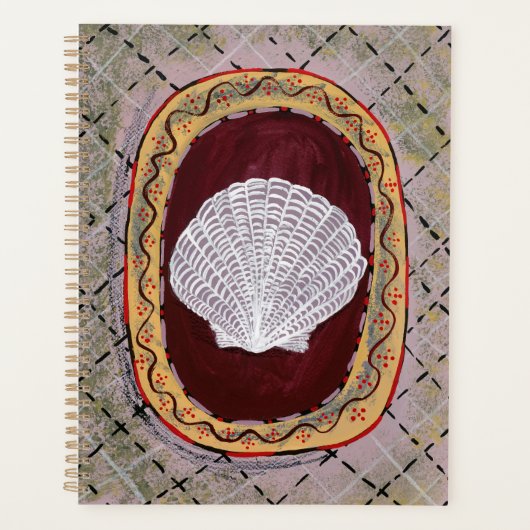 Charleston Boerderij Shell Print Wall Hanging Planner (Voorkant)
