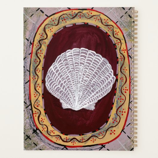 Charleston Boerderij Shell Print Wall Hanging Planner (Achterkant)