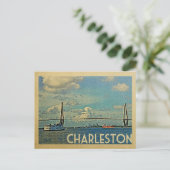Charleston Briefkaart South Carolina Vintage Trave (Staand voorkant)