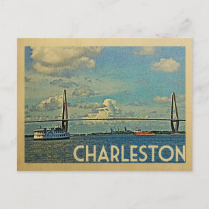 Charleston Briefkaart South Carolina Vintage Trave