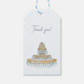 Charleston bruiloft cadeaulabel (Voorkant)