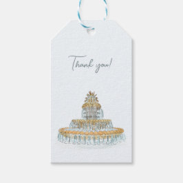 Charleston bruiloft cadeaulabel