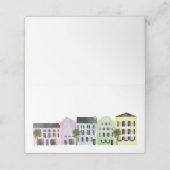 Charleston bruiloft plaatskaartje (Buitenkant ongevouwen)