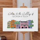 Charleston bruiloft welkom teken acryl bord