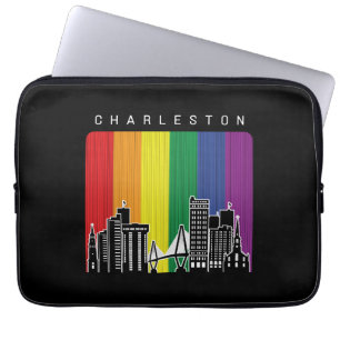 Charleston City Regenboog Vlag Gay Pride Laptop Sleeve