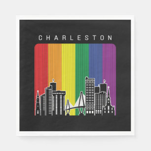 Charleston City Regenboog Vlag Gay Pride Servet