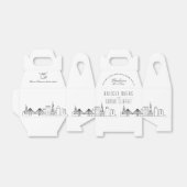 Charleston | City Skyline Wedding Favor Favor Box Bedankdoosjes (Uitgevouwen)