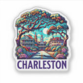 Charleston City South Carolina USA Sticker (Voorkant)