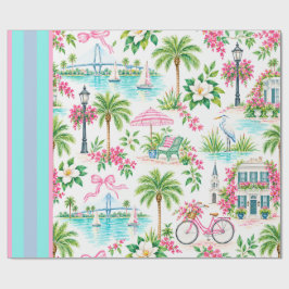 Charleston Coastal Gift Wrapping Paper Cadeaupapier