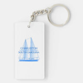 Charleston Coastal Nautical Sailing Sailor Sleutelhanger (achterkant)