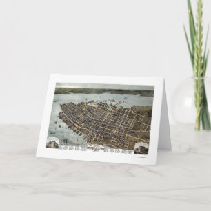 Charleston, de Panoramische Kaart van Sc - 1872