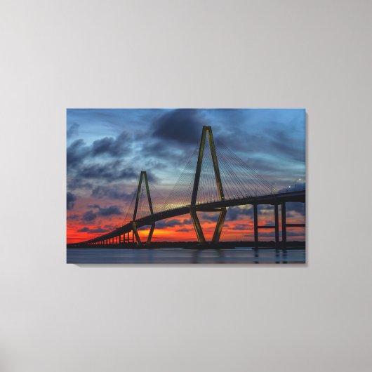 Charleston Fire like Sunset Canvas Afdruk (Voorkant)